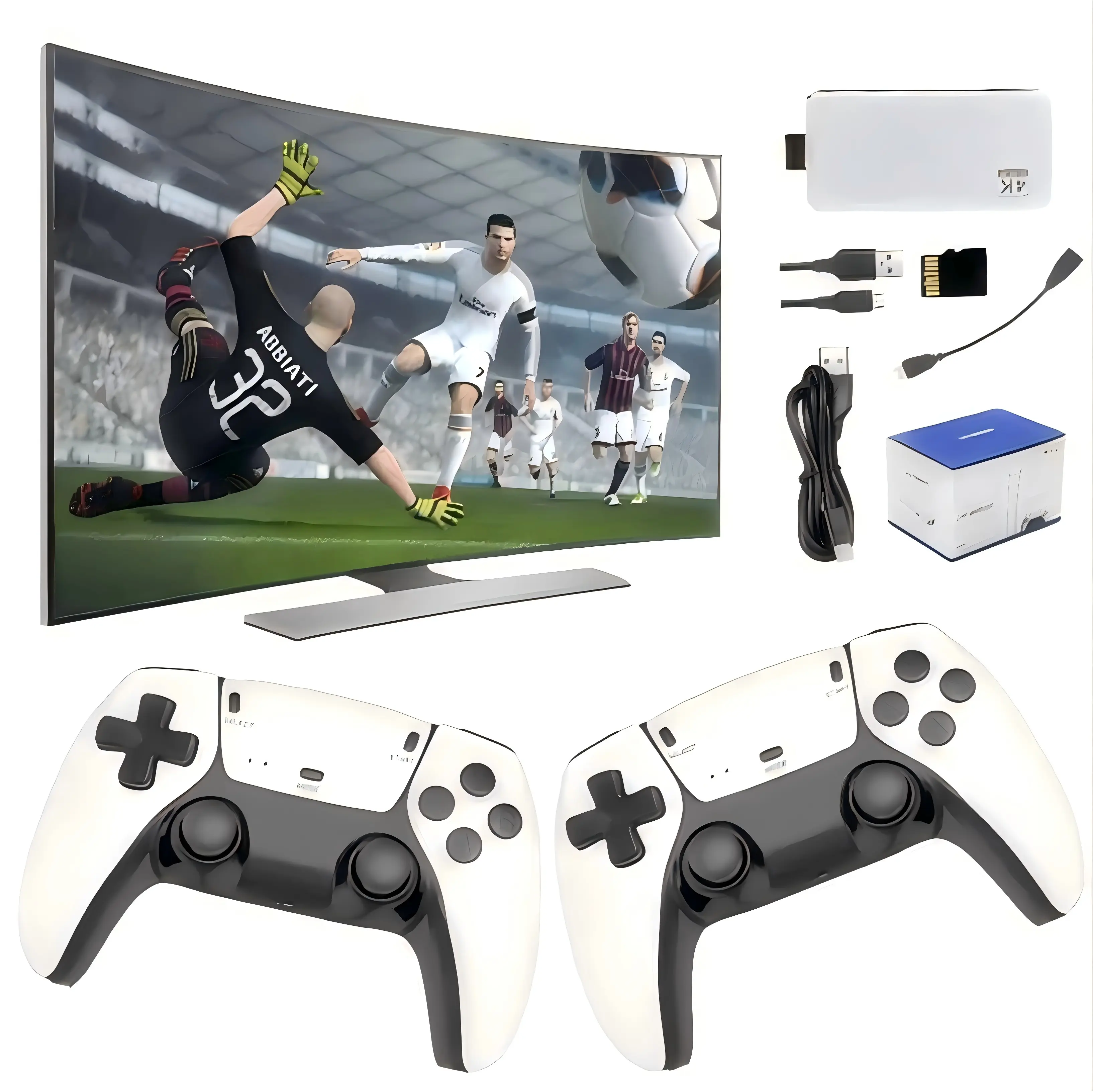Mass Games Retro Game Console  2 Wireless Controllers 4K Output & 64GB SD Card Perfect for Kids & Adults - Portable Gaming System,back to school,back to school haul
