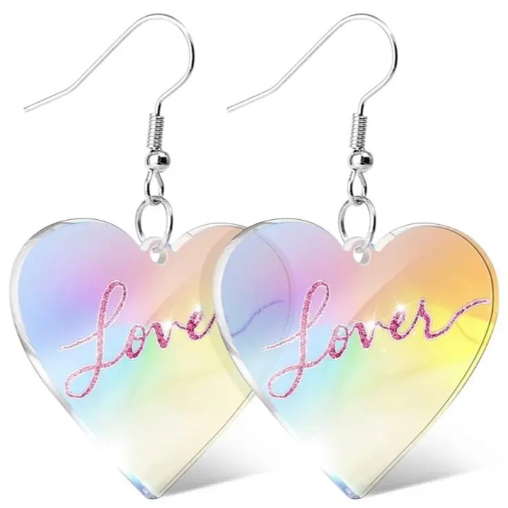 Lover acrylic earrings TS eras inspired