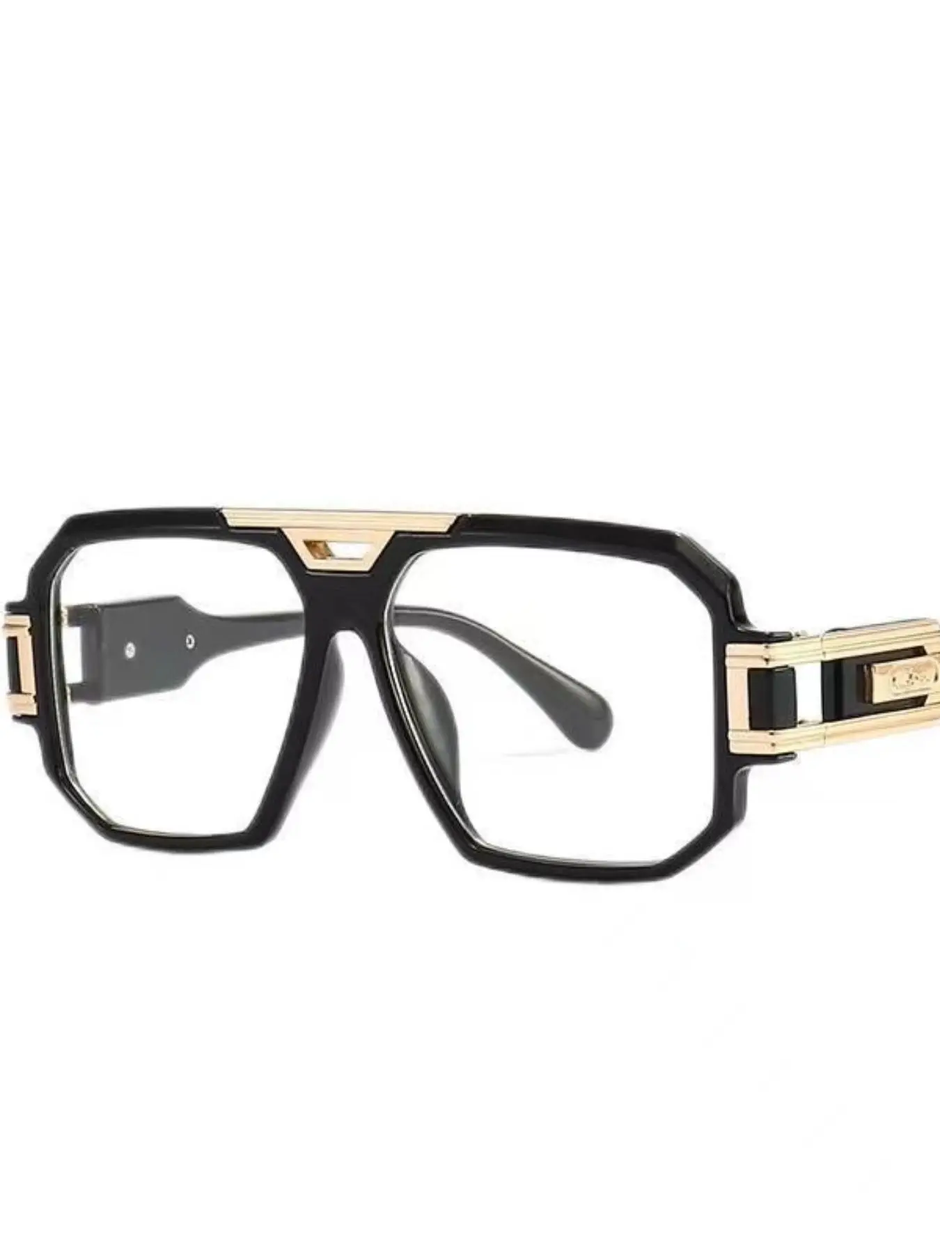 Unisex Vintage Top Bar Design Geometry Frame Eyeglasses, Square Browline Glasses, Stylish Square Frames, Stylish Trendy Eyewear, New Style Trendy Casual Anti Blue Light Eyeglasses for Everyday Use, Fashion Accessories for Outdoor Activities