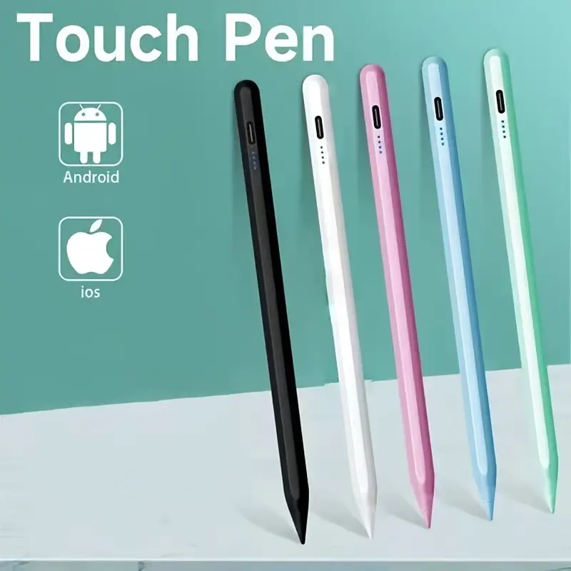 Universal Stylus for iPad,iPhone,Android Tablet, Touch Screen Pen Compatible with Apple Pencil,Windows and Mobile Phone-Power Mode: USB Charging, Working Voltage: ≤ 36V, Rechargeable Battery: Lithium Battery-Polymer, rechargeable Battery, Including
