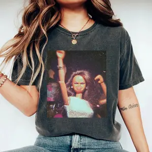 Doll Face Meme Shirt Short Sleeve Tee Trendy, Weird Shirt, Christmas Gift, house plant Shirt Graphic Summer Fun Unique Doll Shirt