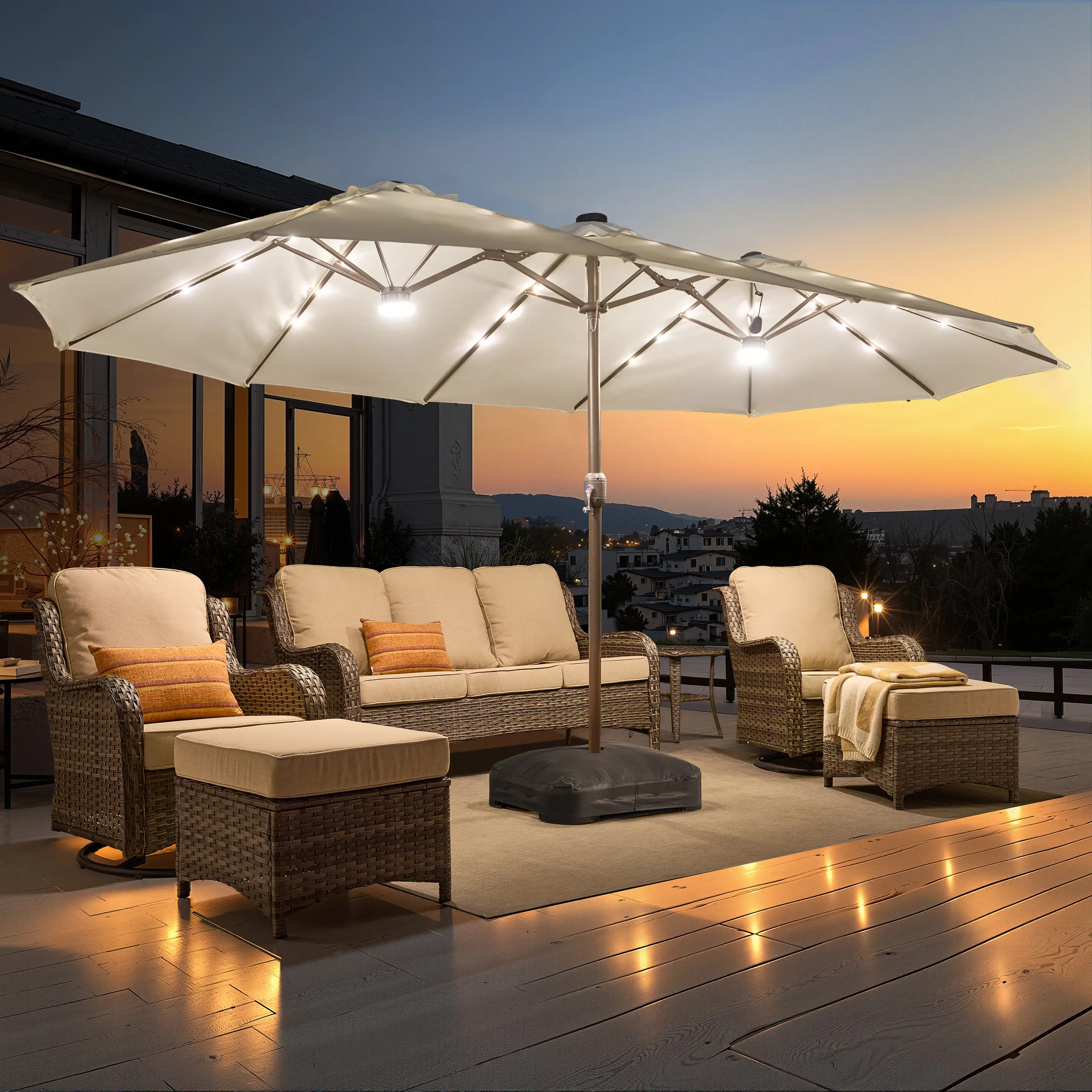 Beige | Warm Light Umbrella