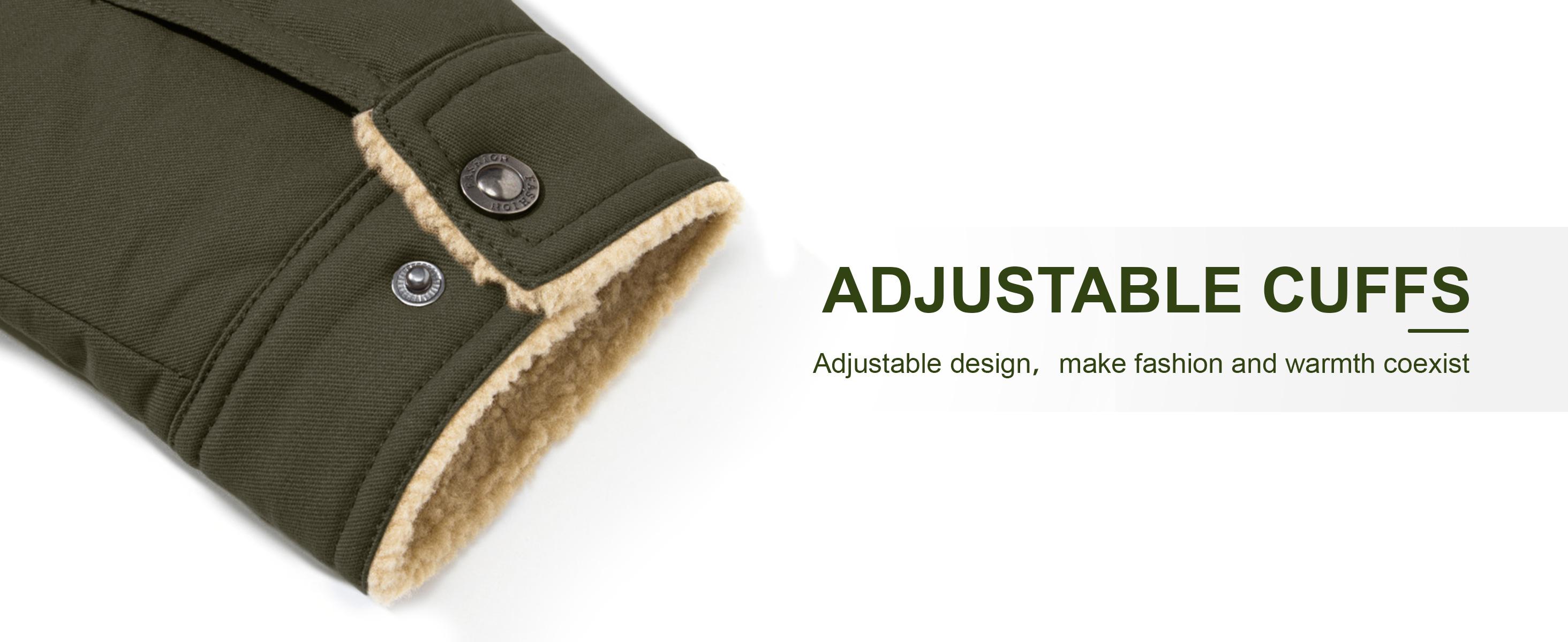 MAGCOMSEN Men's Sherpa Lined Winter Trucker Jacket Warm Multi Pocket Casual Jacket Collared Menswear Tops Cotton Fleece Long Sleeve FallFreshness Khaki Beige Jacket Outdoorfun