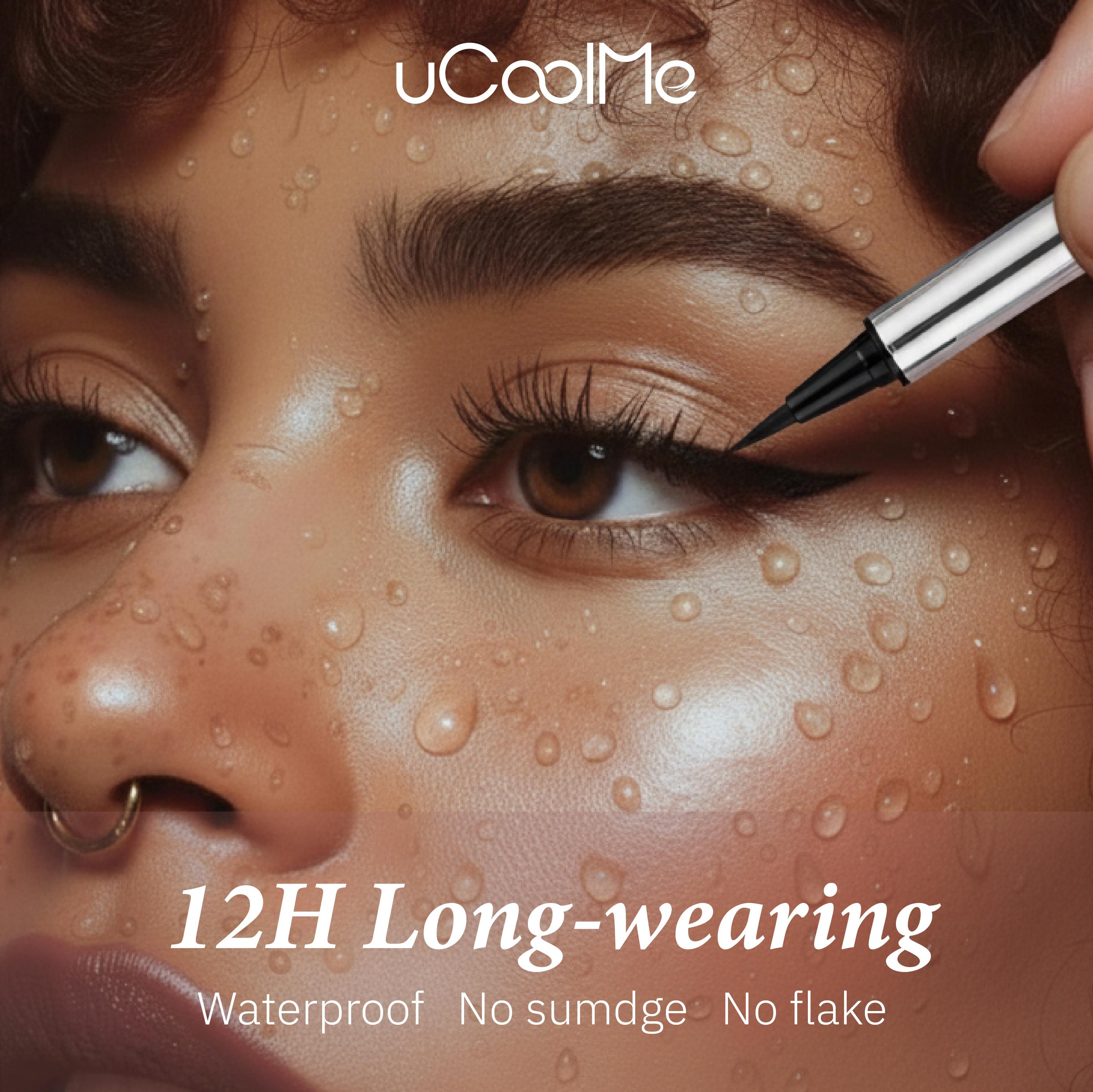 uCoolMe Waterproof Liquid Eyeliner Tawny Brown & Black Long Lasting No Smudge Eyeliner for Women's Makeup Beauty Cosmetics Flawless Look All Day TiktokShopHolidayHaul