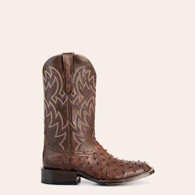 Cavender’s Men’s Kango Tobaco Wide Square Toe Western Cowboy Boots