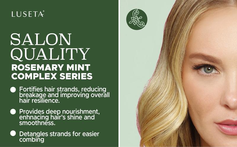 Luseta Rosemary Mint Complex Shampoo & Conditioner Sulfate Free Paraben Free Hair Loss Regrowth Natural Ingredients