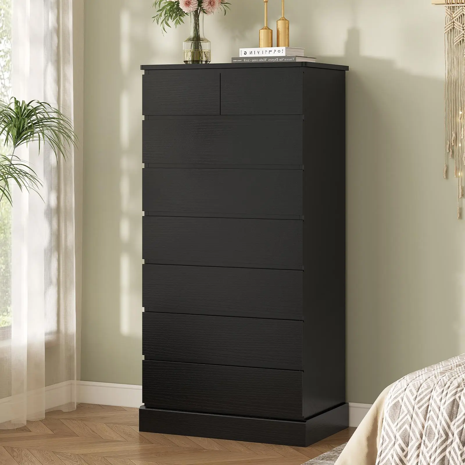 Black (8 drawer)