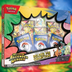 Pokemon: Mega Evolution—Ascended Heroes First Partners Deluxe Pin Collection Box