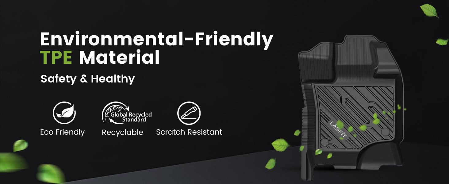 Lasfit fit for 2013-2018 Ram 1500 All-Weather 1st row Floor Mats, Fit Carpet Floor Only