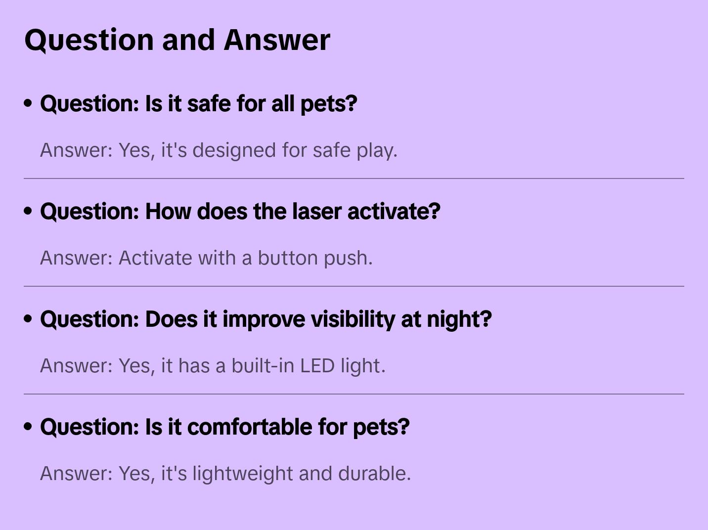 Laser Pointer Pet Pet Collar