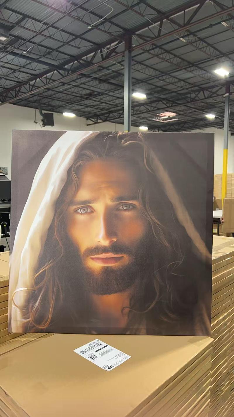 Stunning Jesus Christ Picture Canvas painting Wall Art Jesus Art Portrait Christian Wall Artwork Spiritual Wall Decor Modern Religious Posters Prints for Living Room Bedroom Church Decoration