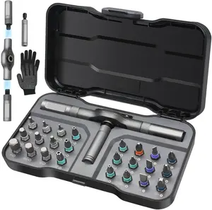 24 in 1 Magnetic Screwdriver Set with Detachable Handle Mini Repair Tool Kit Multipurpose DIY Precision Ratcheting Tool for Professional Work