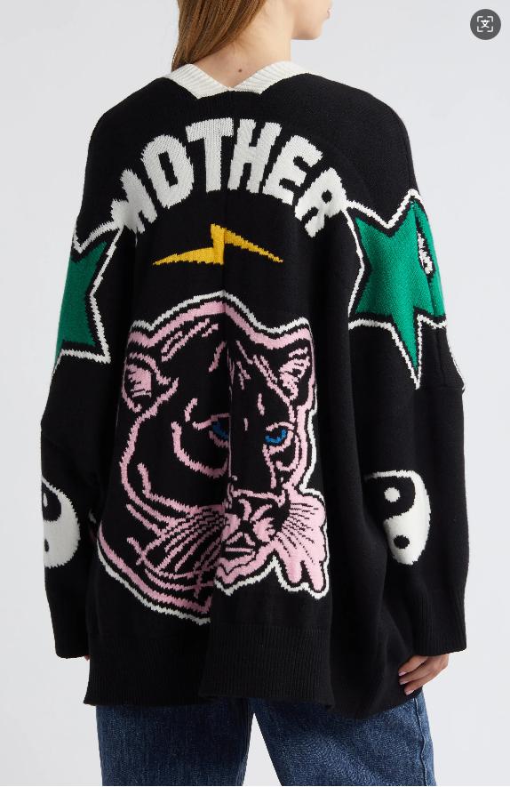 LALA Stylish and relaxed embroidered women's cardigan