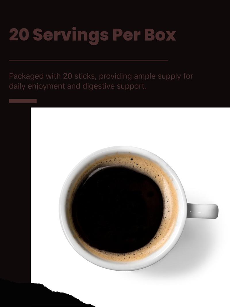 Simessia Balance Coffee - Botanical Instant Coffee Blend with Digestive Support - 10g Stick - 20 Servings Beverage