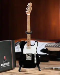 Axe Heaven Fender Telecaster Classic Black Mini Electric Guitar Replica FT-009  [Collectible Figurine/Statue/Bust] figurine/statue, Collectible