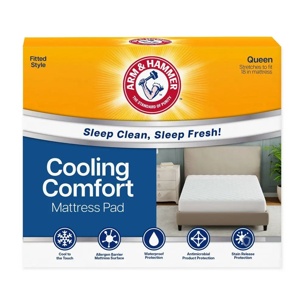 Arm & Hammer Queen-Size Cooling Comfort Mattress Topper