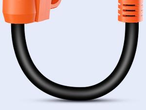 Nilight 18 inch 50 Amp to 30 Amp RV Plug Adapter Heavy Duty Dogbone Electrical Adapter with Handle 50A Male to 30A Female Cord Adapter 125V/3750W