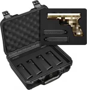 Hard Shell Tactical Gears Storage Case with Dual-Layer & DIY Customizable Pre-cut Foam