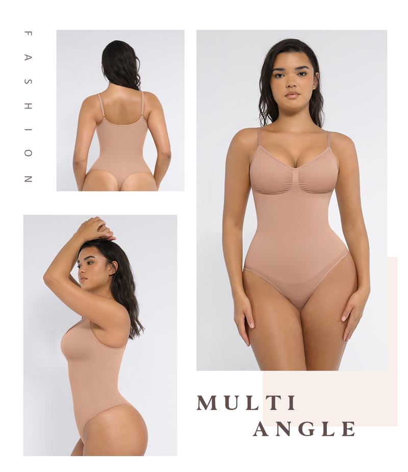 FeelinGirl Seamless Covered Bust Jumpsuit Thong Bodysuit-tts Fit Womenswear Breathable Comfort Shaper 4 Nylon Hip FeelinGirl Seamless Covered Bust Jumpsuit Thong Bodysuit-tts Fit Womenswear Breathable Comfort Shaper 4 Nylon Hip