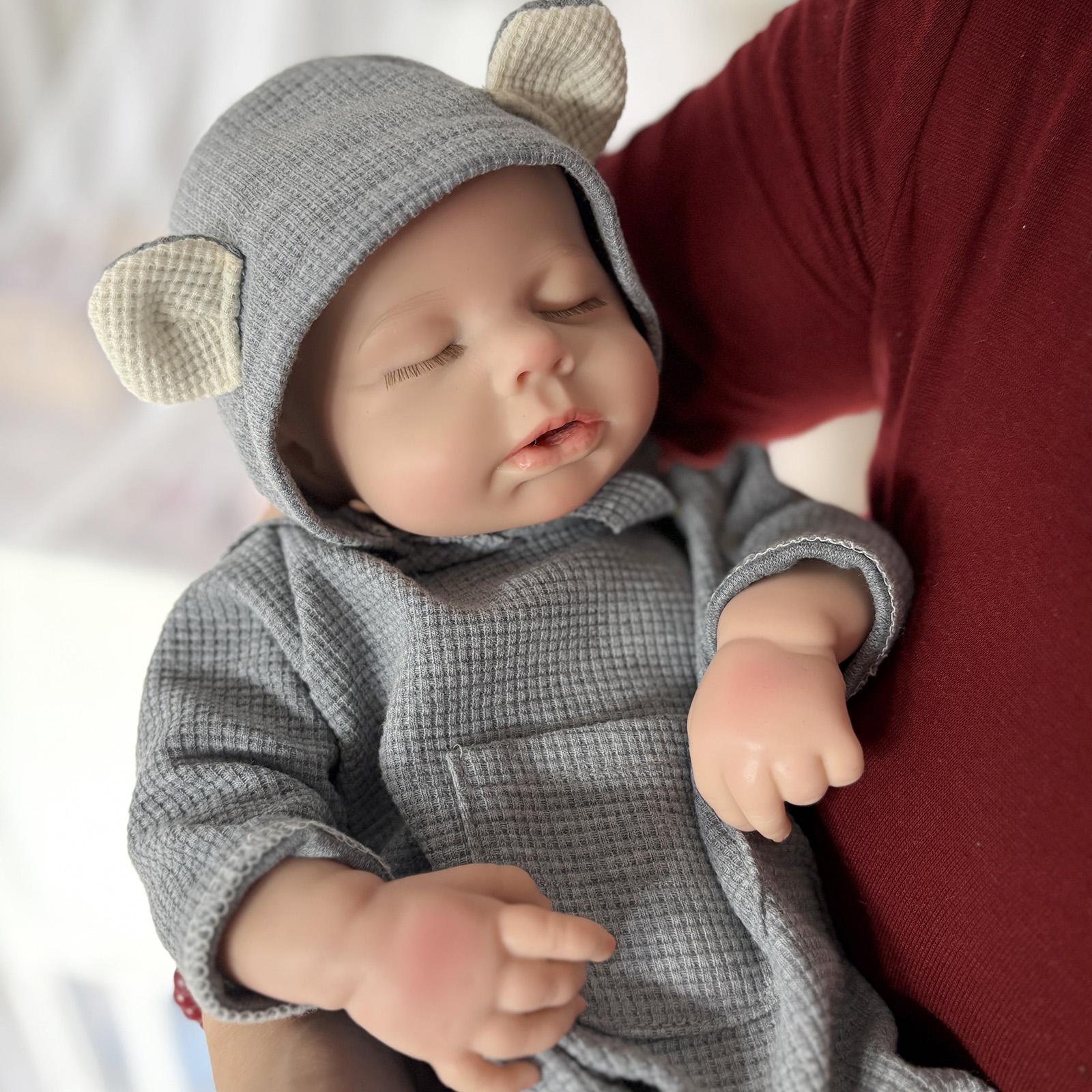 [Drink Wet System] Mayfair Reborn Doll 18 Inch/45cm (Weight: 5.8 lb) Silicone Baby Dolls Mold Mouth Full Silicone Reborn Doll With Private Parts