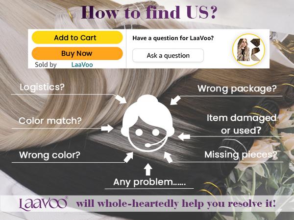 LaaVoo Clip in Hair Extensions Real Human Hair Silky Straight Clip in Extensions real human hair TikTokShopBacktoSchool Hairpiece