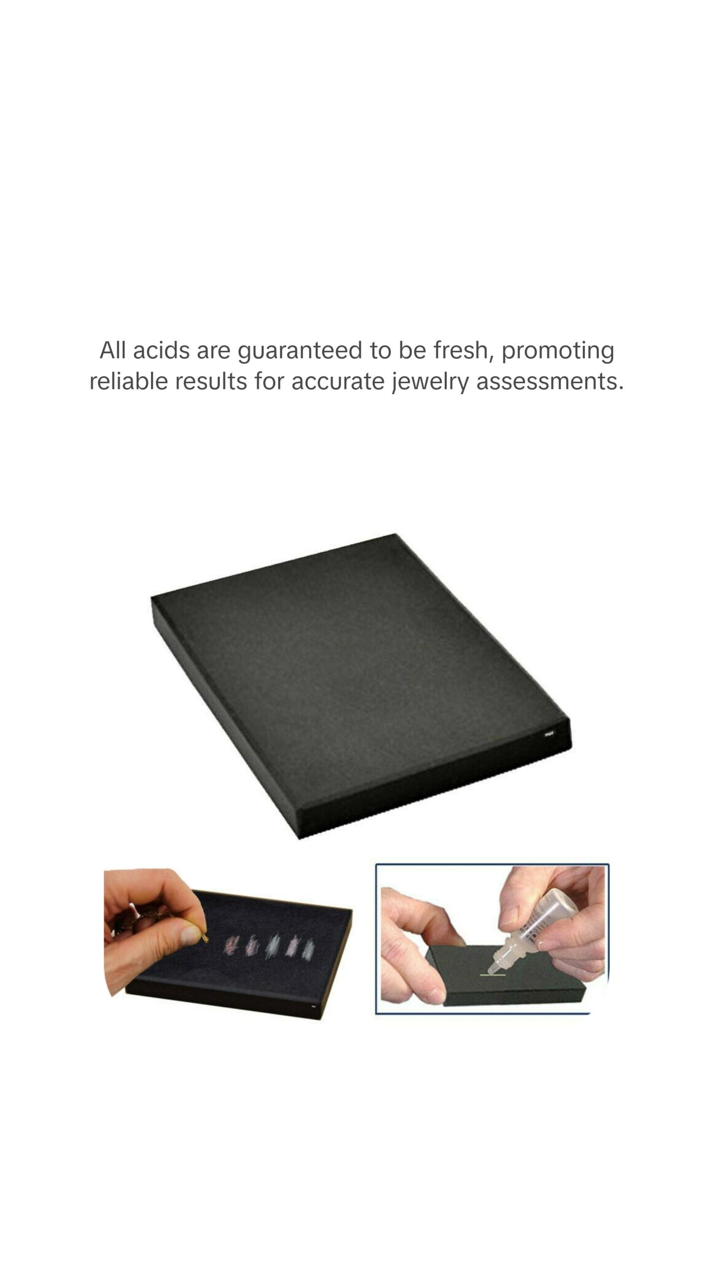 JSP 14K Gold Scrap Jewelry Testing Kit with Acid Test Liquid & 2x2 Premium Test Stone for Easy Karat Value & Purity Testing