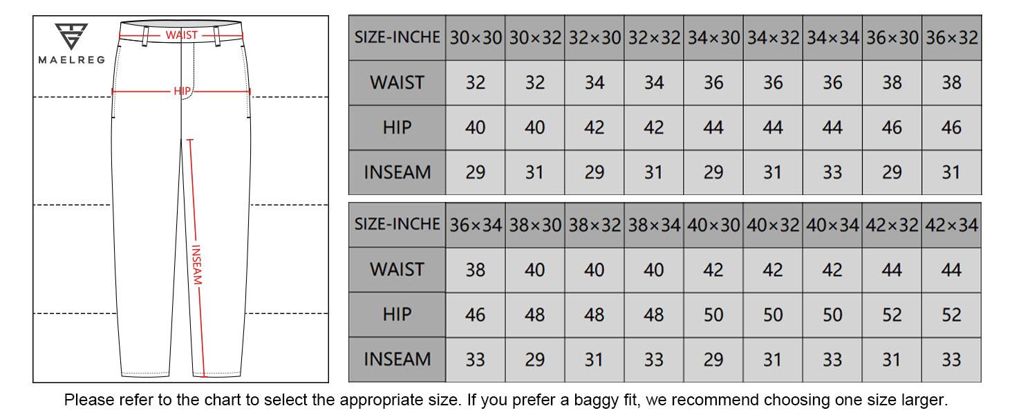 MAELREG Men’s Golf Fleece Pants Warm Windproof Stretch Casual Outdoor Trousers Daily Wear 30"/32"/34" SpringStatements