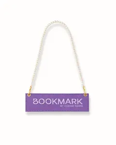 Amiah Bookmark: Bookmark Purse with Pocket & Carrying Handle