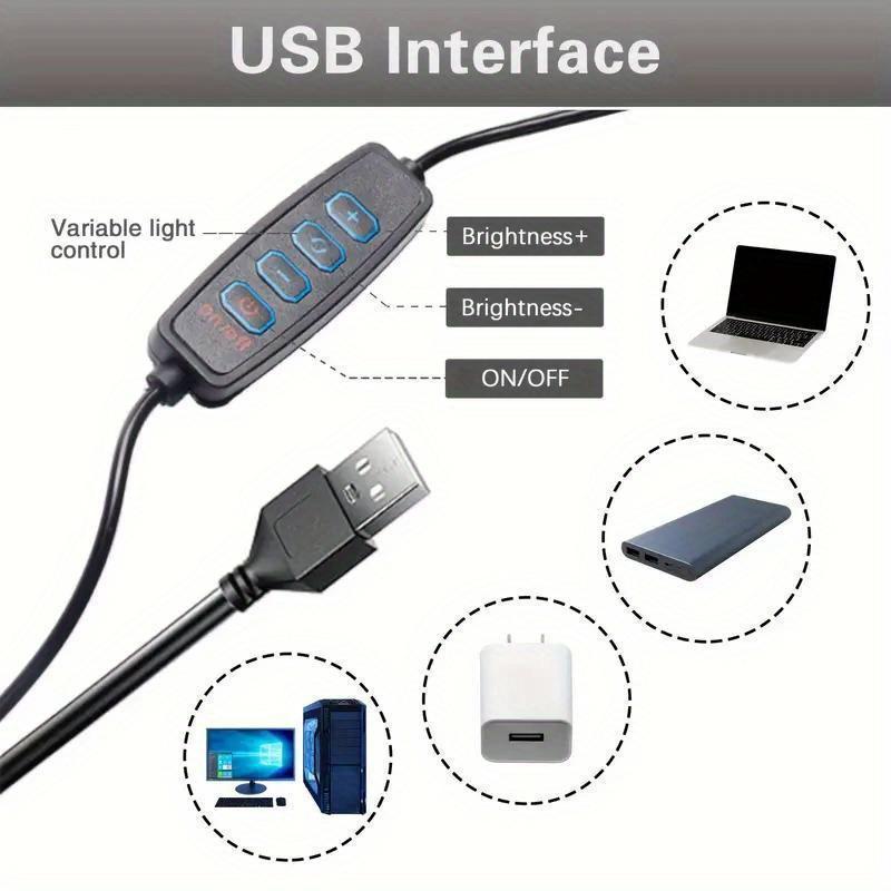 10" LED Square Light Panel with 57" Adjustable Tripod, Dimmable Brightness Control 3 Color Temperature (2200K-4500K) for Video Recording, USB-Powered, Ideal for YouTube TikTok Instagram Content Creation (1PCS)#valentine's day gifts#new years