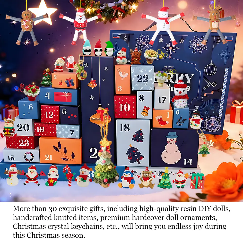 Christmas Advent Calendar 2025,Santa Gift Decor Sets,Vacation Advent Calendar 24 Days,Mystery Box - Gift Idea - Holiday Present for Kids - Christmas Countdown Calendar. Xmas Gifts for Boys Girls Teens Adults