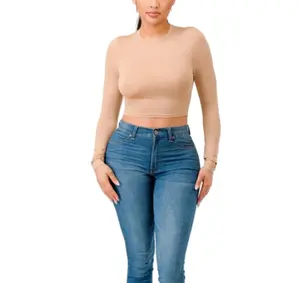 Rose Top - Long Sleeve Stretchy Blouse for Women Comfortable Stylish Womenswear Perfect for Everyday Wear