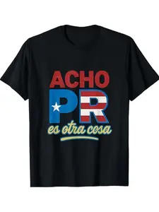Acho PR ES otra cosa T-Shirt | Casual Crew Neck, Regular Fit, Short Sleeve, All-season, Unisex Graphic Printed Tee