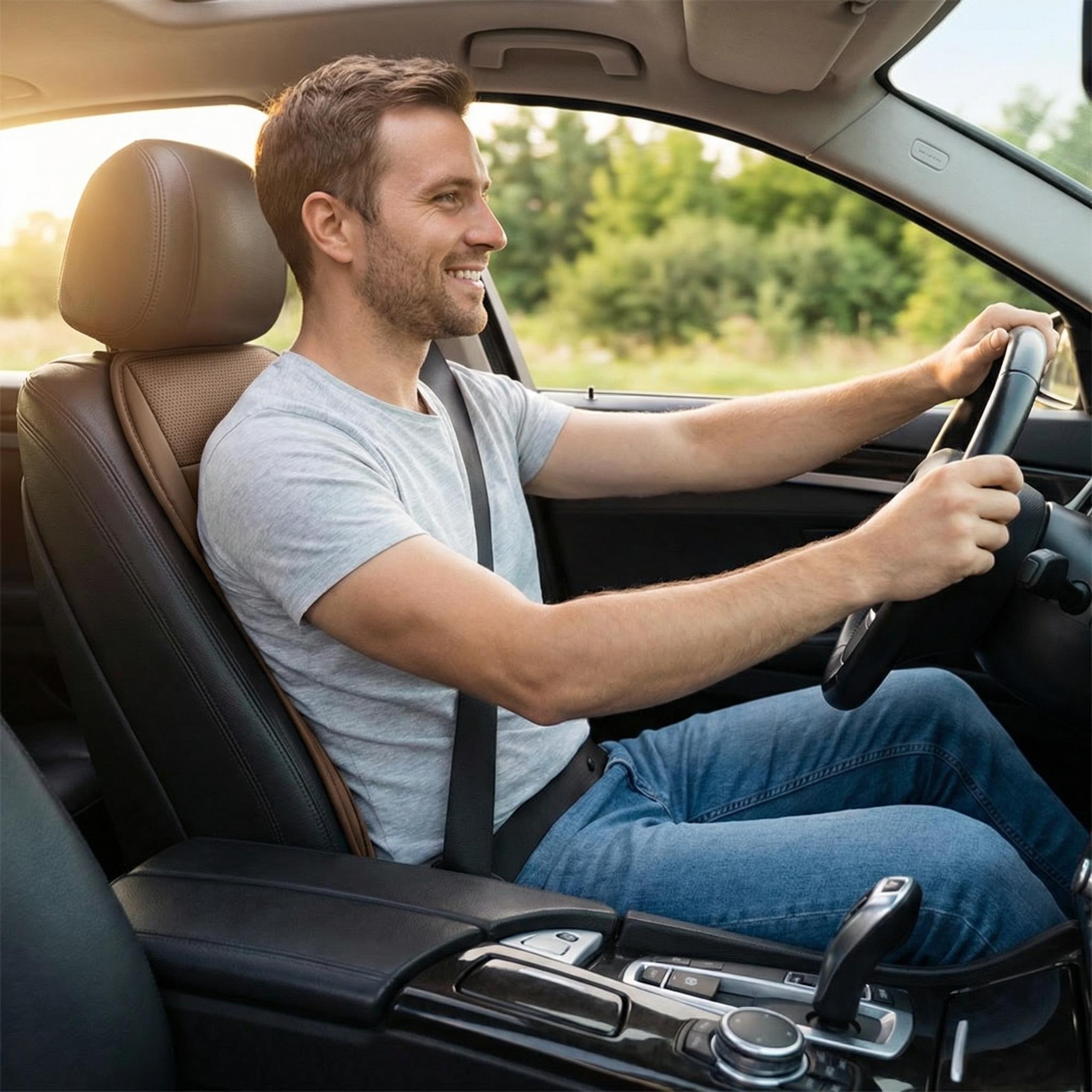 1 Piece For Chevrolet Car Front Seat Cover Protector Waterproof Breathable Five Layer Napa Leather Sit Cushion Pad Mat with Storage Bag Comfortable, Ergonomic Dual Support for Waist & Legs, Universal Fit for Car Sedans SUVs Pickups Trucks