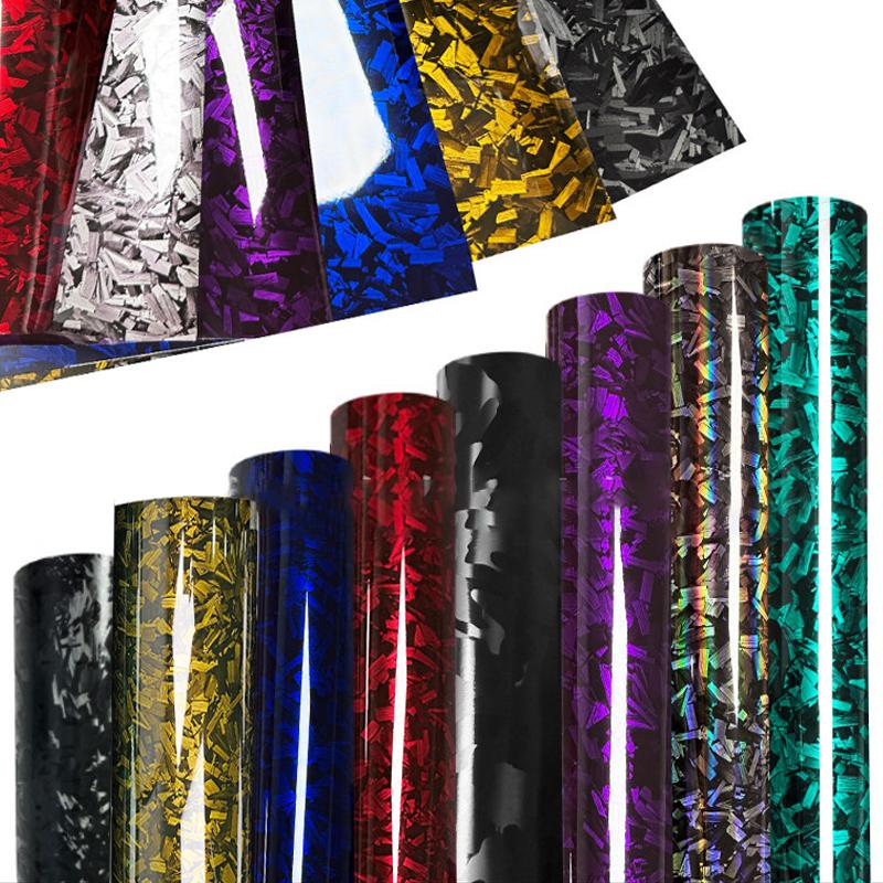 60 x 12 inch Froged Carbon Car Body Sticker Decal, 7D Vinyl Film Wrap Protector Sticker, 1 x 5FT Self-Adhesive Air Bubble Free Easy to Install, Universal For All Cars SUVs Sedan Coupe Truck Pickup Bike Motorcycle