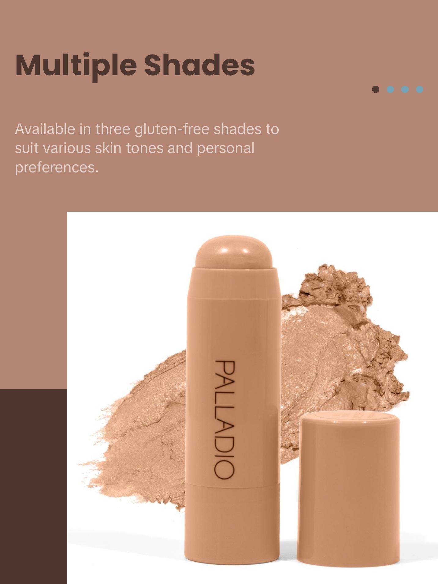 Palladio I'm Glowing Creamy Stick Luminizer, Dewy Highlighter Stick Makeup, Highlighter Makeup Stick for Face and Body, Radiant & Shimmer Glow, Buildable Color for All Day