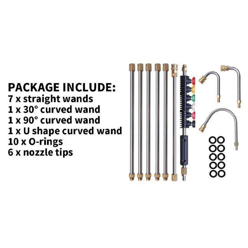 Pressure washer wand nozzle tips