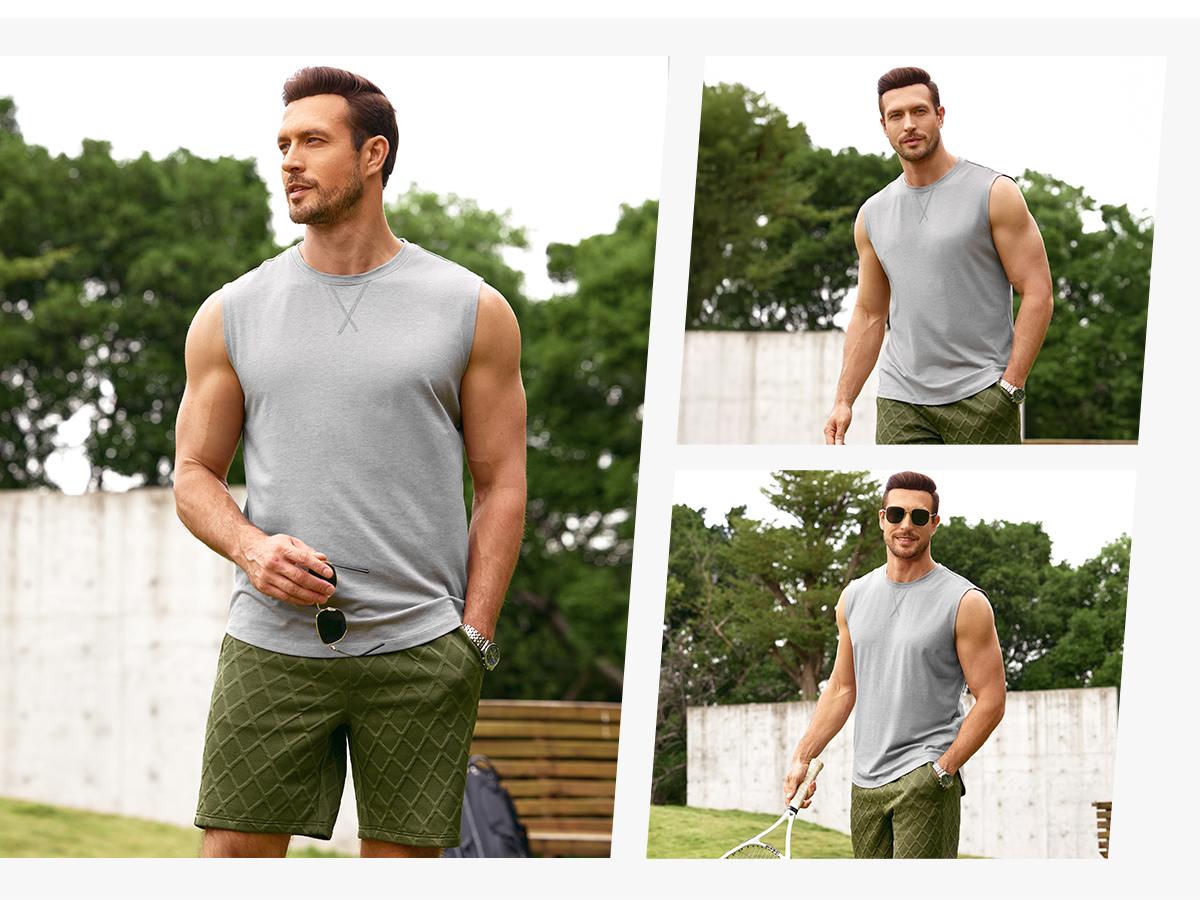 JMIERR Mens 3 Pack Cotton Tank Top Hipster Hip Hop Longline Crewneck Sleeveless Shirts JMIERR Mens 3 Pack Cotton Tank Top Hipster Hip Hop Longline Crewneck Sleeveless Shirts