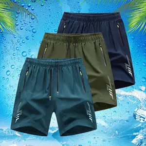 Clean Gent Men’s Solid Color Quick-Dry  , Regular Fit  Comfortable Pocketed , Suitable for Summer Wear, Everyday Men’s Bottomwear