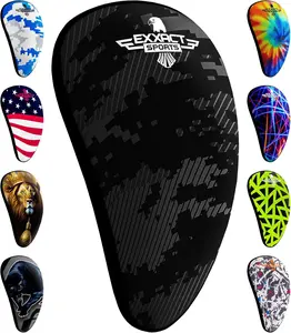 Lightweight Athletic Cup For Men & Boys with Soft Rim Comfort (Black Camo)