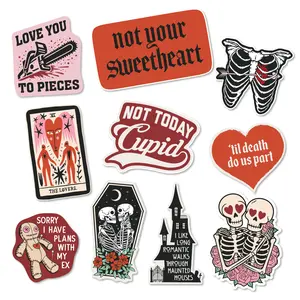 Dark Valentines Sticker Extra Large Stickers for Adults Funny Adhesives with Memes Funny Stickers with Colorful Graphic Decals Love  Funny Sarcastic  Multi