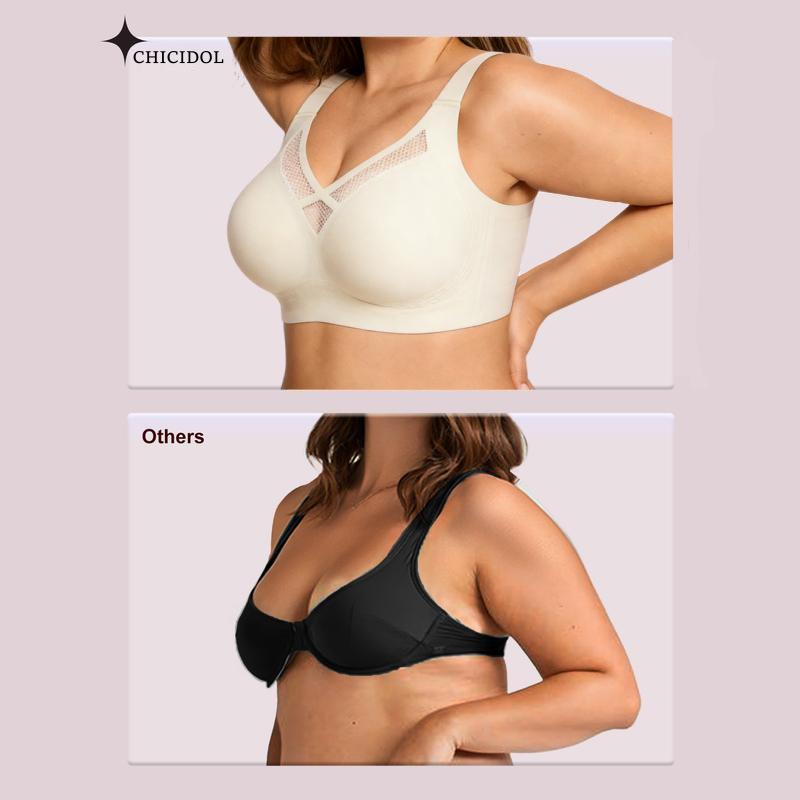 Womens Jelly Bras Full Coverage Wireless Supportive Bra Push Up Plus Size Comfort Soft No Underwire Seamless Comfortable Wireless T-Shirt Everyday Bras Wings Womens Jelly Bras Full Coverage Wireless Supportive Bra Push Up Plus Size Comfort Soft No Underwire Seamless Comfortable Wireless T-Shirt Everyday Bras Wings