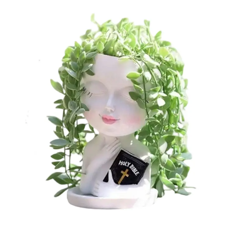 Swing Face Planter Pot, Succulent Flowerpot, Cartoon Girl Design Succulent  Pot, Cute Rocking Chair Flower with Drain Hole Summer Garden Supplies for  Home Yard Decor, Garden Accessories - TikTok Shop