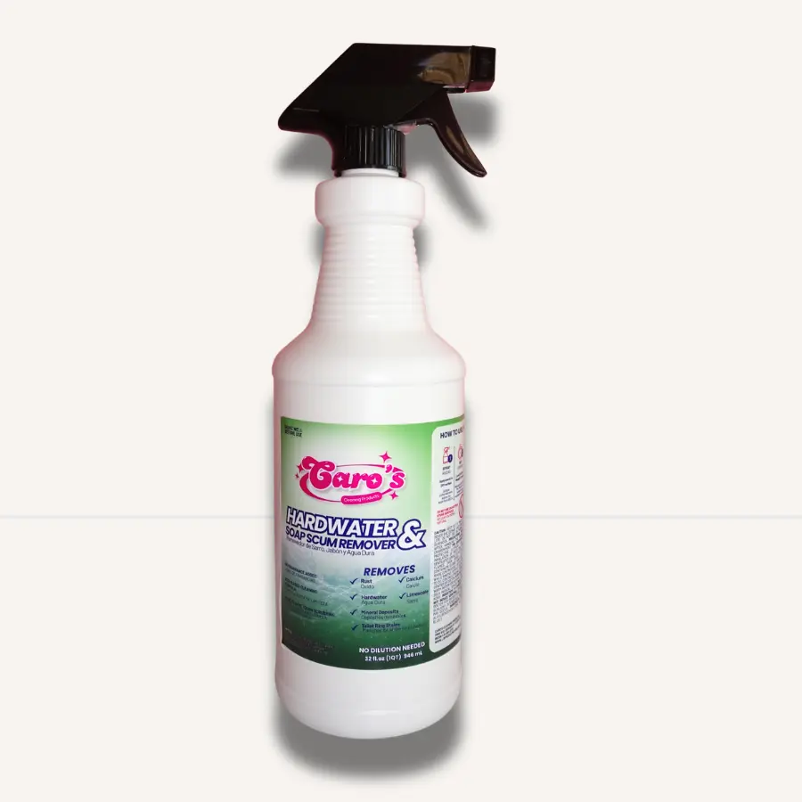 Caro's Soap Scum & Hard Water Remover Bathroom Cleaner - Sinks, Showers, Faucet, Toilet, Tubs
