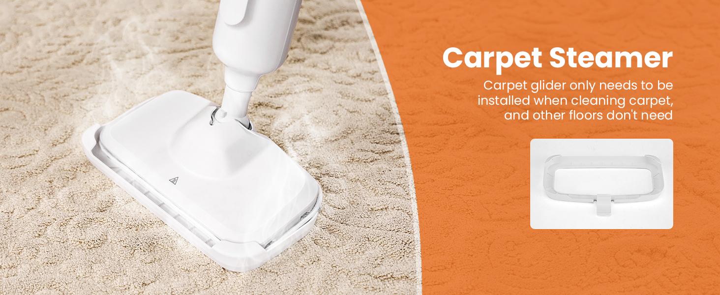 Steam Mop for Floor Cleaning, 2 Washable Pad, Lightweight Floor Steamer Cleaner for Hardwood/Tile/Laminate Floors Carpet