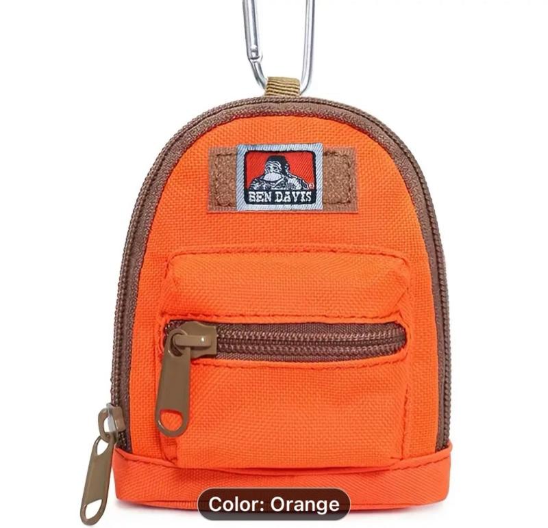 Ben Davis Mini Backpack for Men and Women, 8 Color Options, Handheld Clip, Key & Wallet Features, Ideal for Everyday Use