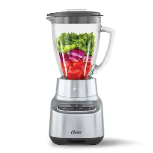 Oster 6 cups Jar Blender Food Processor 2-in-1 One Touch Glass Speeds Smoothies
