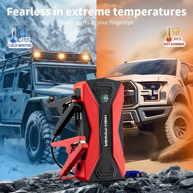 Easy Practical Portable Car Jump Starter, 2000A Car Battery Jump Starter , 12V Car Battery Essential Christmas gifts for car owners - Car emergency essentials!