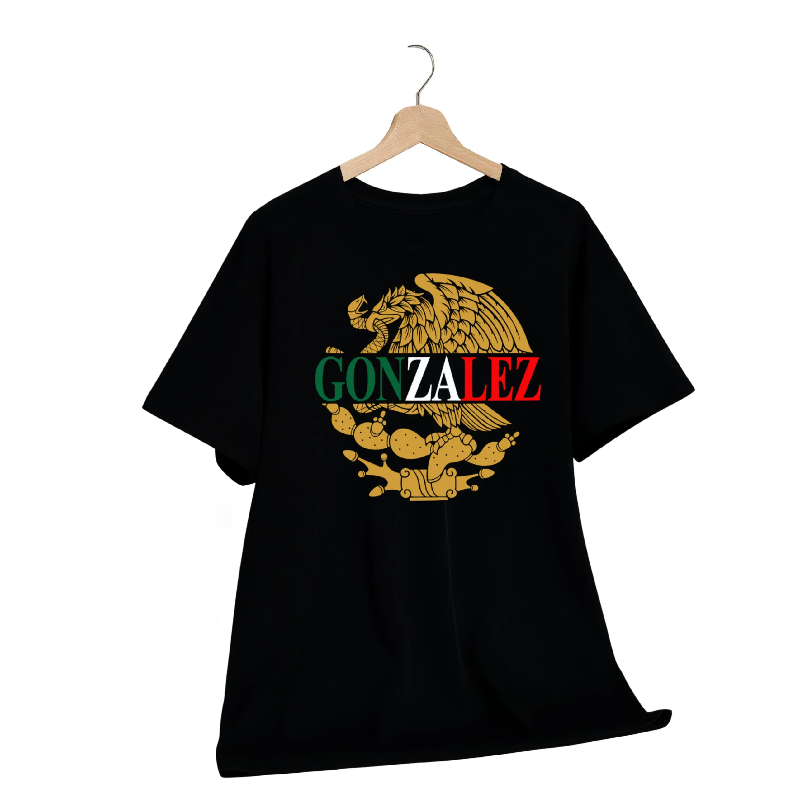 Mexican Eagle Pride Gonzalez Print T-Shirt - National Symbol Graphic Tees - Latino Heritage Gift - Cotton Soft Fabric - Cultural Celebration Apparel casual outfits