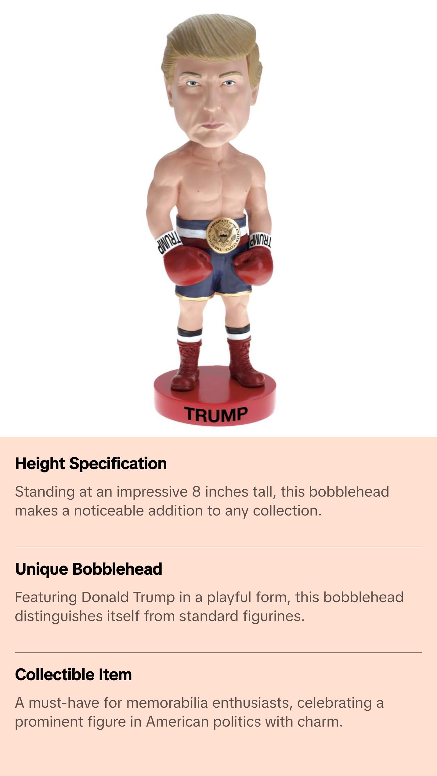 Donald Trump Boxer Bobblehead