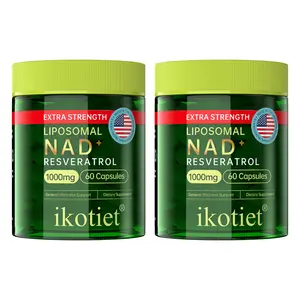 ikotiet anti-aging beauty products (containing NAD) Men's Athletic Performance Health  Energy Shot Pack Multivitamin for Men creatine monohydrate Vegan Testosterone Support Flavor Vitamin C  fitness endurance Probiotic Supplement and Sleep feminine Travel